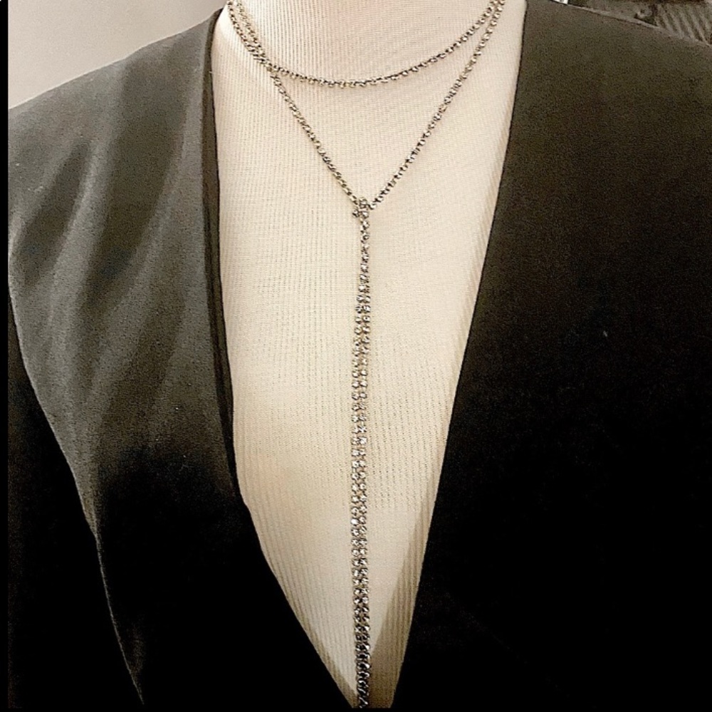 LAST! Multi-style rhinestone chain wrap necklace choker - Picture 4 of 5